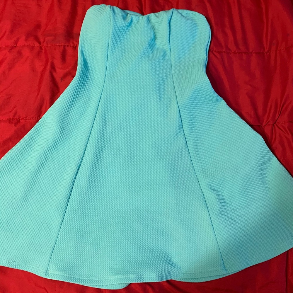 Mint Green Strapless Dress